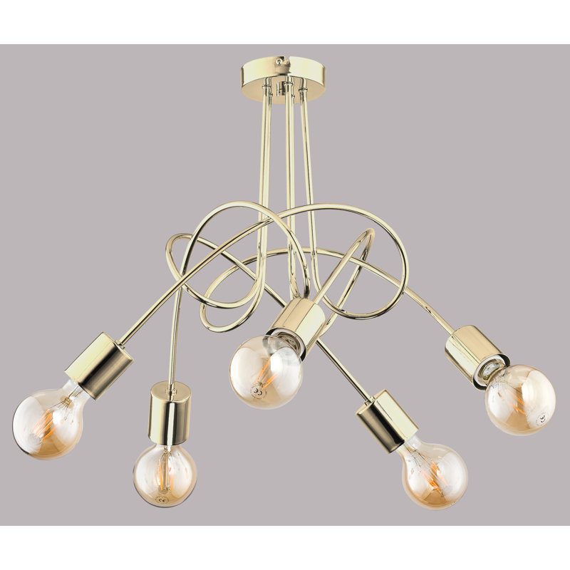 Brittane Sputnik Chandelier, 3, Gold