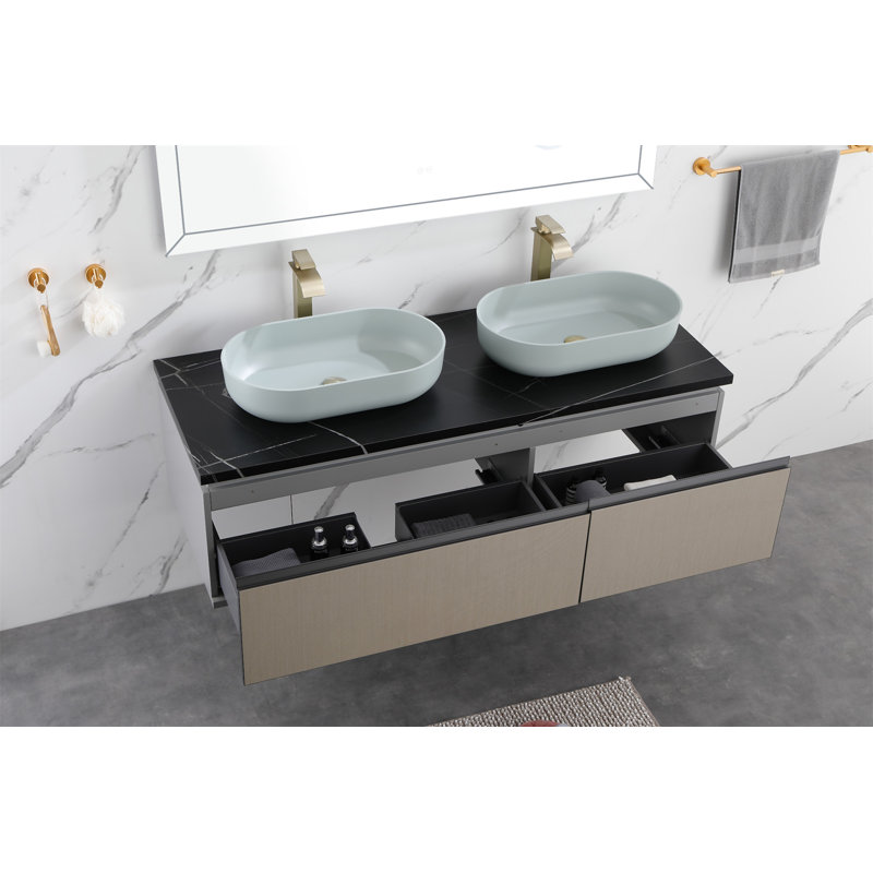 Lavabo vasque de salle de bain moderne ovale 24 "x 14" Modern