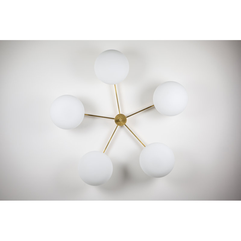5 - Light Dimmable Sputnik Sphere Chandelier