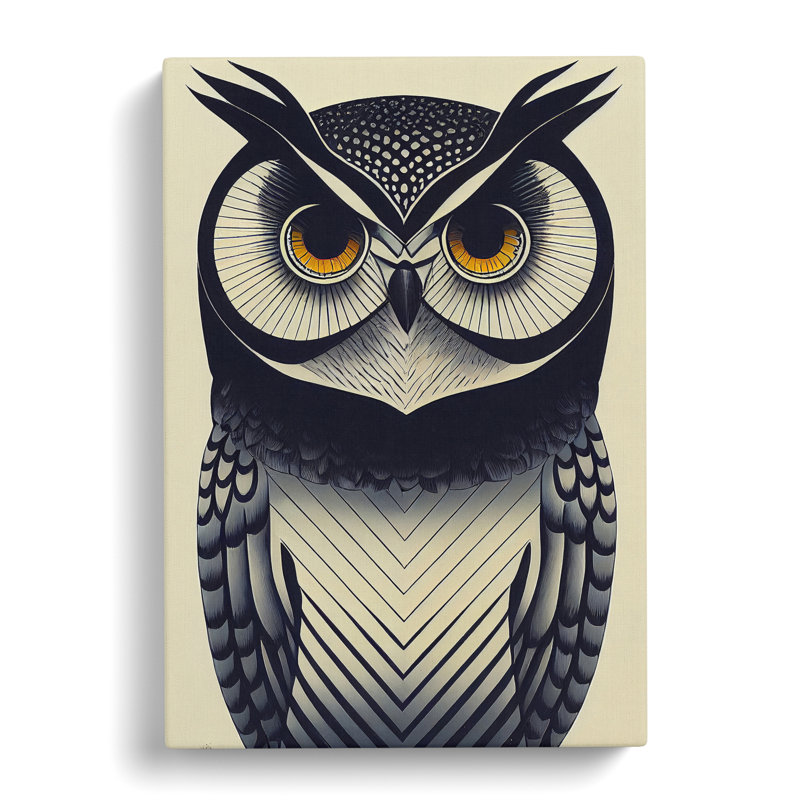 The Wild Owl - Wrapped Canvas, 60cm H x 35cm W x 3cm D