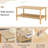 Coffee Table For Modern Living Space, Rectangular, Storage, Solid Wood & , Stable Area, Rectangular 2 With Open And , Low Maintenance