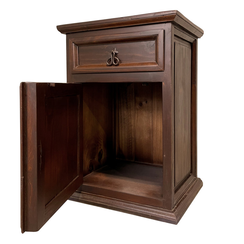 Table de chevet en bois massif Syn, Bourgogne