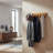 Teak 6-Hook Wall-Mounted Coat Rack