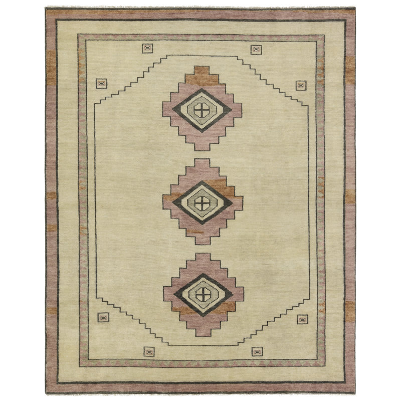 Jaipur Living Kyrenia CYP04 Handknot Medallion Blue/White Area Rug (9'X12'), Rectangle 6' x 9'