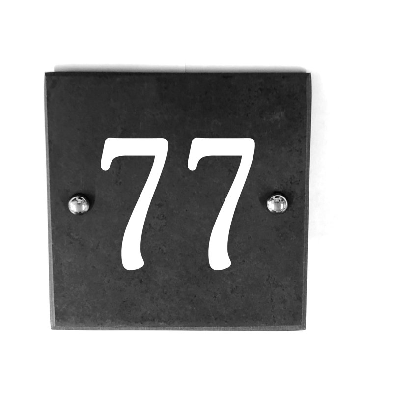 Bexar 15cm H Slate House Number
