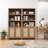Marliee 70.9'' H Bohemian - Inspired Rattan Bookcase with Storage Cabinet and Adjustable Shelves-102716428-122534209
