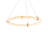 Clique 1 - Light Aged Brass LED Pendant With Alabaster Shade