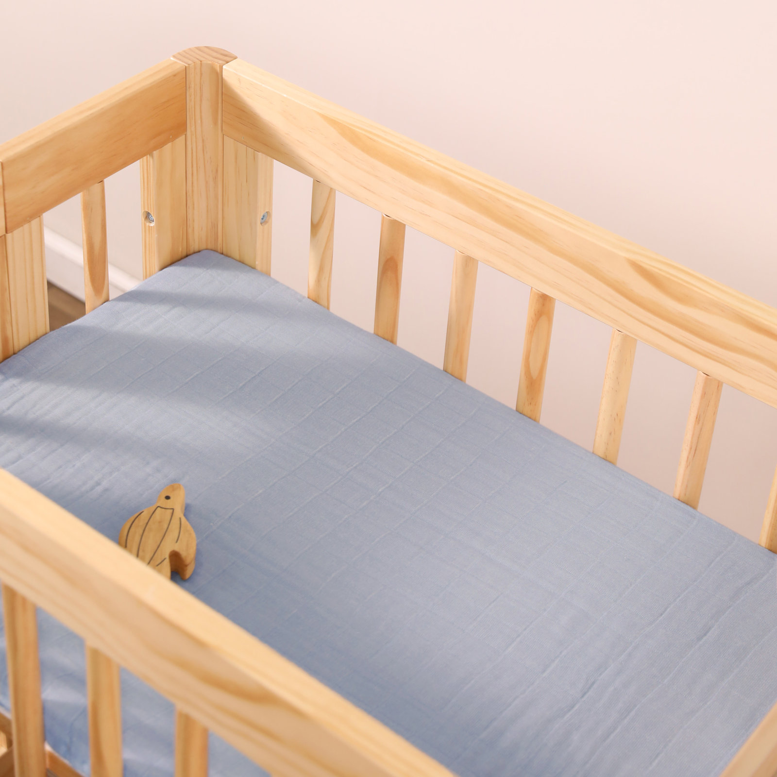 Dewdrop Muslin All-Stages Bassinet Sheet
