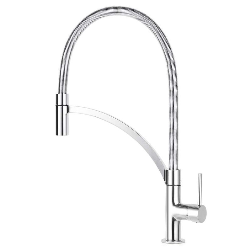 Robinet de cuisine extensible à poignée simple