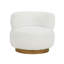 Ensemble de canapé de salon de luxe 3 pièces avec causeuse et tissu blanc et doré