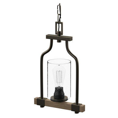 Luminaire suspendu géométrique à 1 lumière Alynda