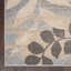 Tapis floral ivoire / bleu clair Leeming-874276773
