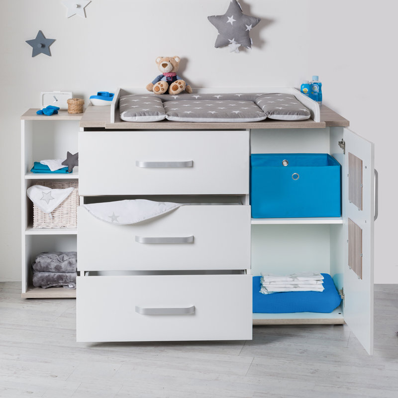 Moritz 3-Piece Nursery Furniture Set, 102 cm H x 117 cm W x 78 cm D