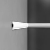 Moulure de panneau en polyuréthane blanc apprêté P 1/2 po x l 2-3 / 4 po x L 78-3 / 4 po