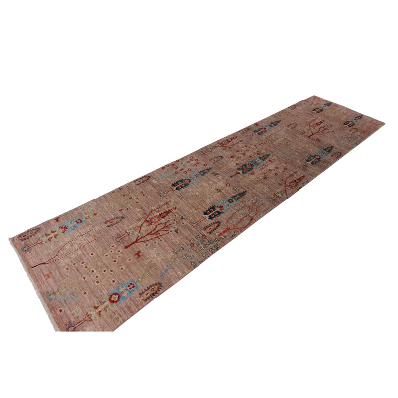 High-Quality Hand-Knotted Pink And Red Area Rug