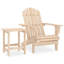 Swartz Fir Outdoor Adirondack Chair With Table , 69.5cm cm W 86.5cm cm D-2017046592