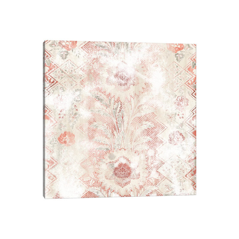 World Traveler Textile I by June Erica Vess - Wrapped Canvas Print, 30.48 cm H x 30.48 cm W