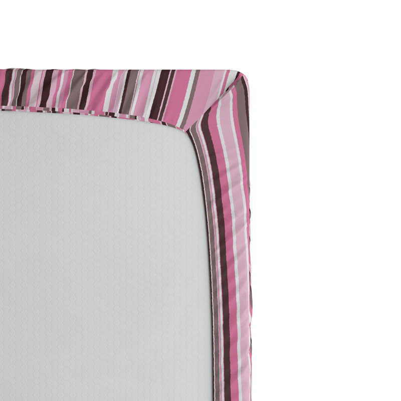 Microfiber Striped Fitted Sheet, Twin Fitted Sheet, Striped 2