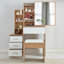 Ahmier Dressing Table with Sliding Mirror-499666633