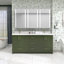 Base de meuble-lavabo double en bois massif 72 po seulement-92728335