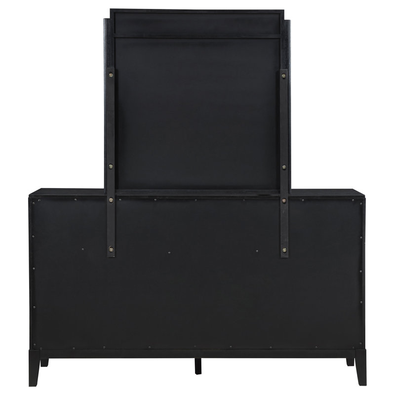 Commode 8 tiroirs avec miroir Ennis