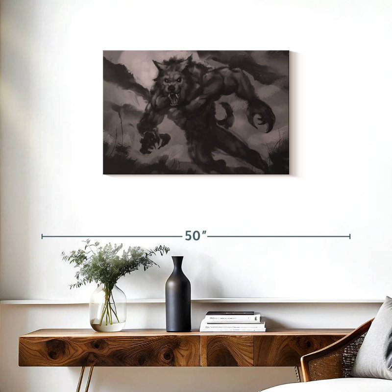 Kelan Werewolf, 20" H x 30" W