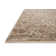 Sorrento Oriental Machine Made Polyester Area Rug in Bark/Natural