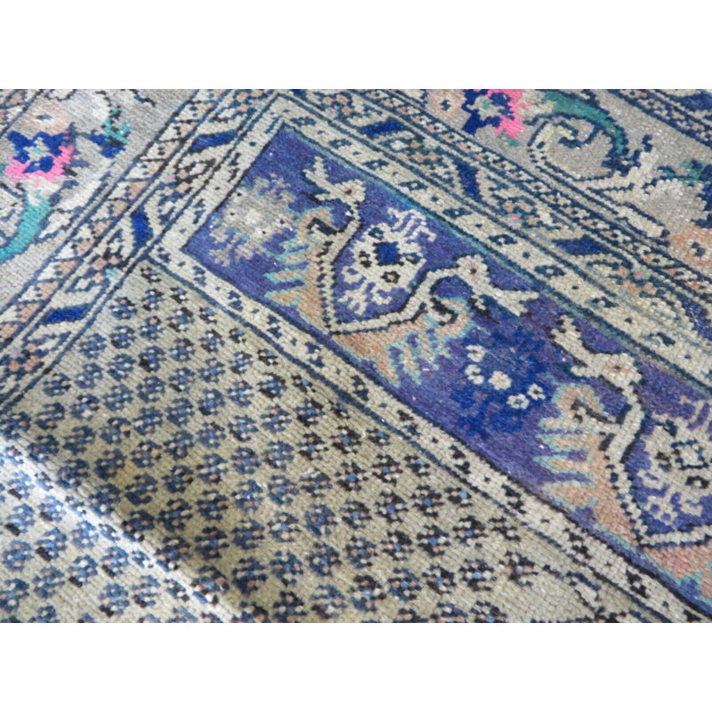 Tapis rectangulaire en laine 3 pi 8 po x 5 pi 8 po One-of-a-Kind Rectangle Haarun