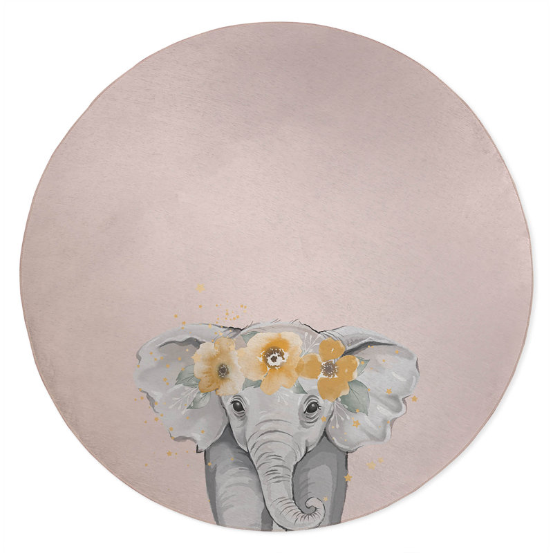 Tapis de jeu Elephant Kids, Rose