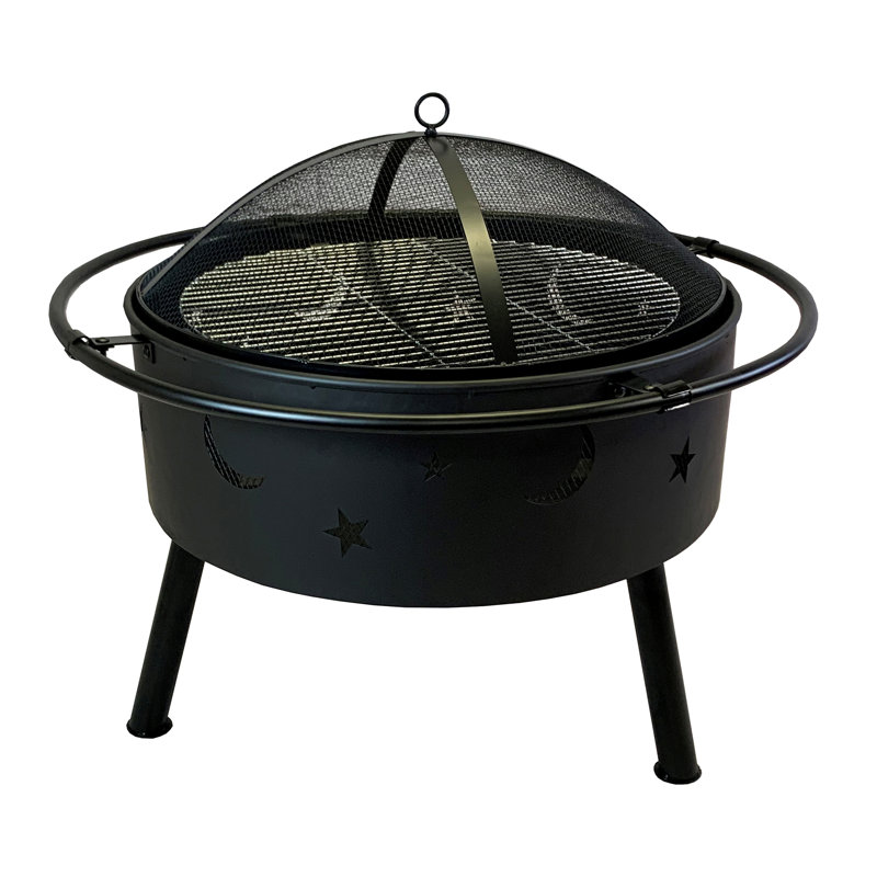 Round Wood Burning Smokeless Fire Pit