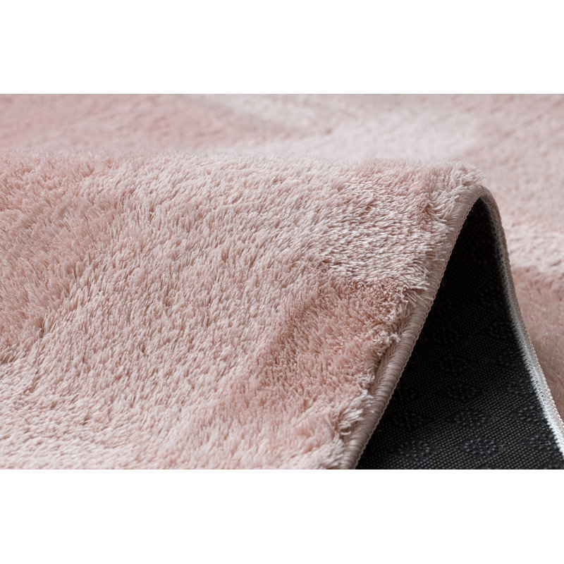 Pacificia Solid Colour Area Rug, Pink, Rectangular 80cm x 150cm