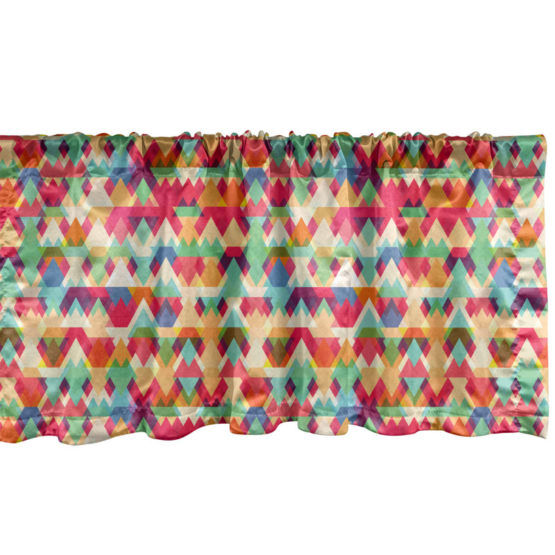 Multicolore Ambesonne Love Cantonnière, L 54 po x L 12 po