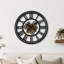 Horloge murale ronde en métal de 20 po VEnik