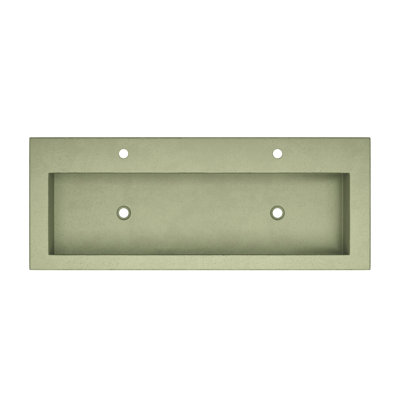 Trough Concrete Handmade Rectangular Drop-in Bathroom Sink