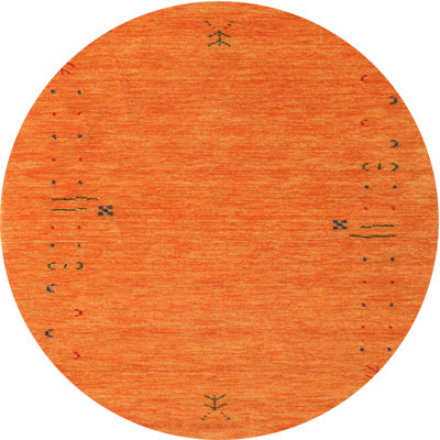 Tapis de zone orange contemporaine