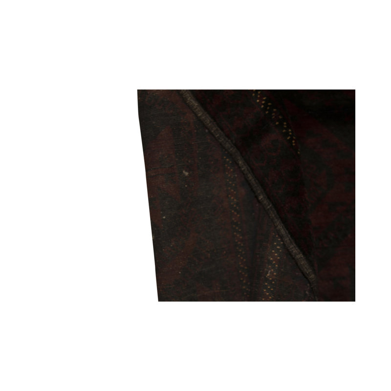 Hand-Knotted High-Quality Red and Black Area Rug
