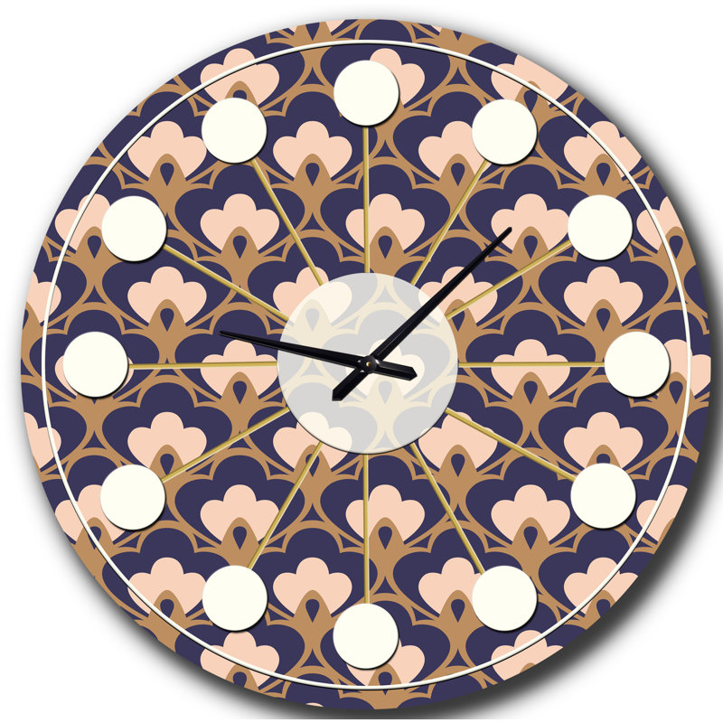 Horloge murale rétro Mid-Century, Moyenne