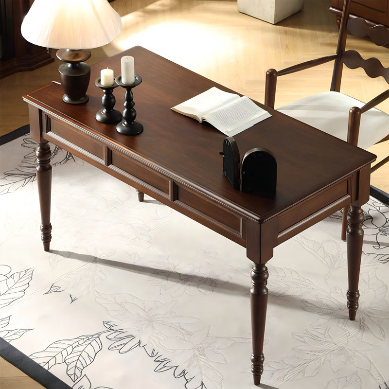 Bureau en bois massif rétro 53,15 "