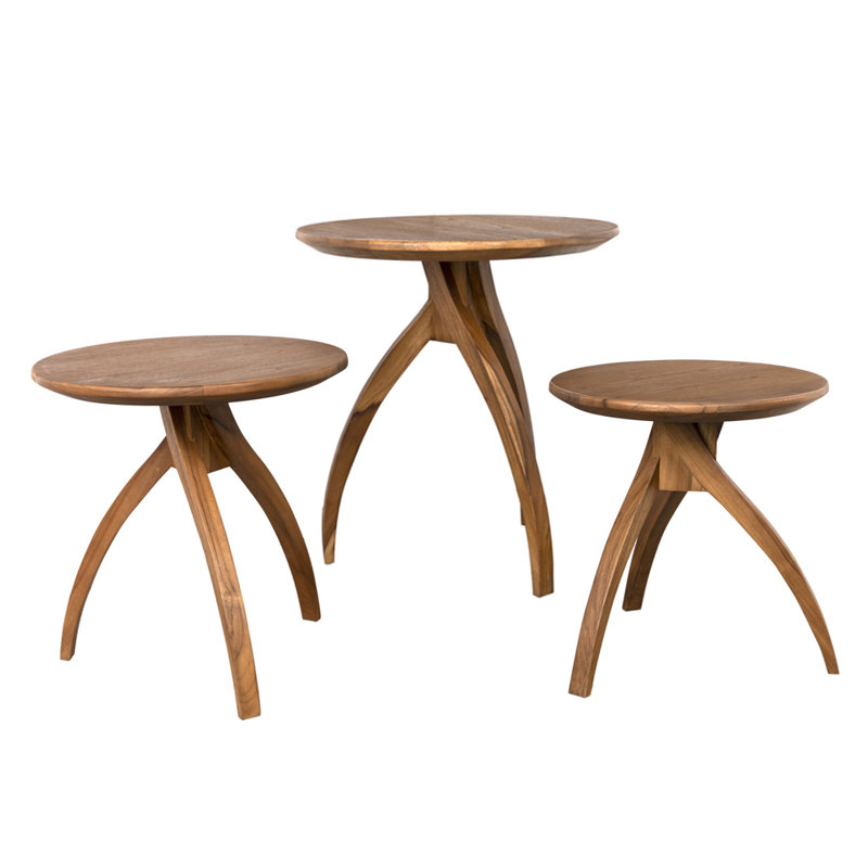 Vikram Solid Wood End Table, 19" H x 18" W x 18" D