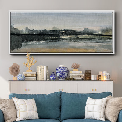 River Cross- Framed Canvas