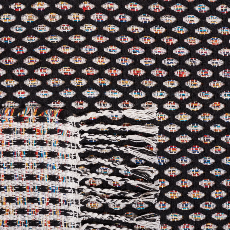 Brandy 475 Area Rug In Black / Ivory, Rectangle 5' x 8'
