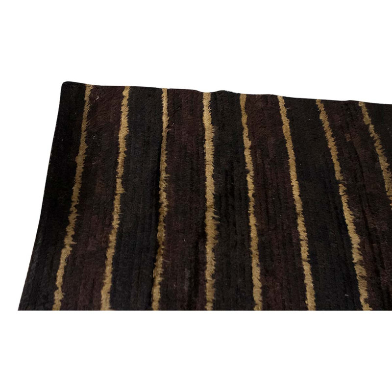 Flatweave Wool Striped Area Rug