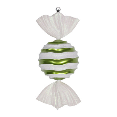 18.5" Oval Striped Candy Ornament