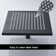 Fontana 12 Matte Black Square LED Rain Shower Head Color Changing Self Powered Design