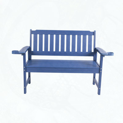 Banc minimaliste bleu foncé pour une utilisation intérieure / extérieure