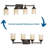 Nash 4 - Light Dimmable Vanity Light