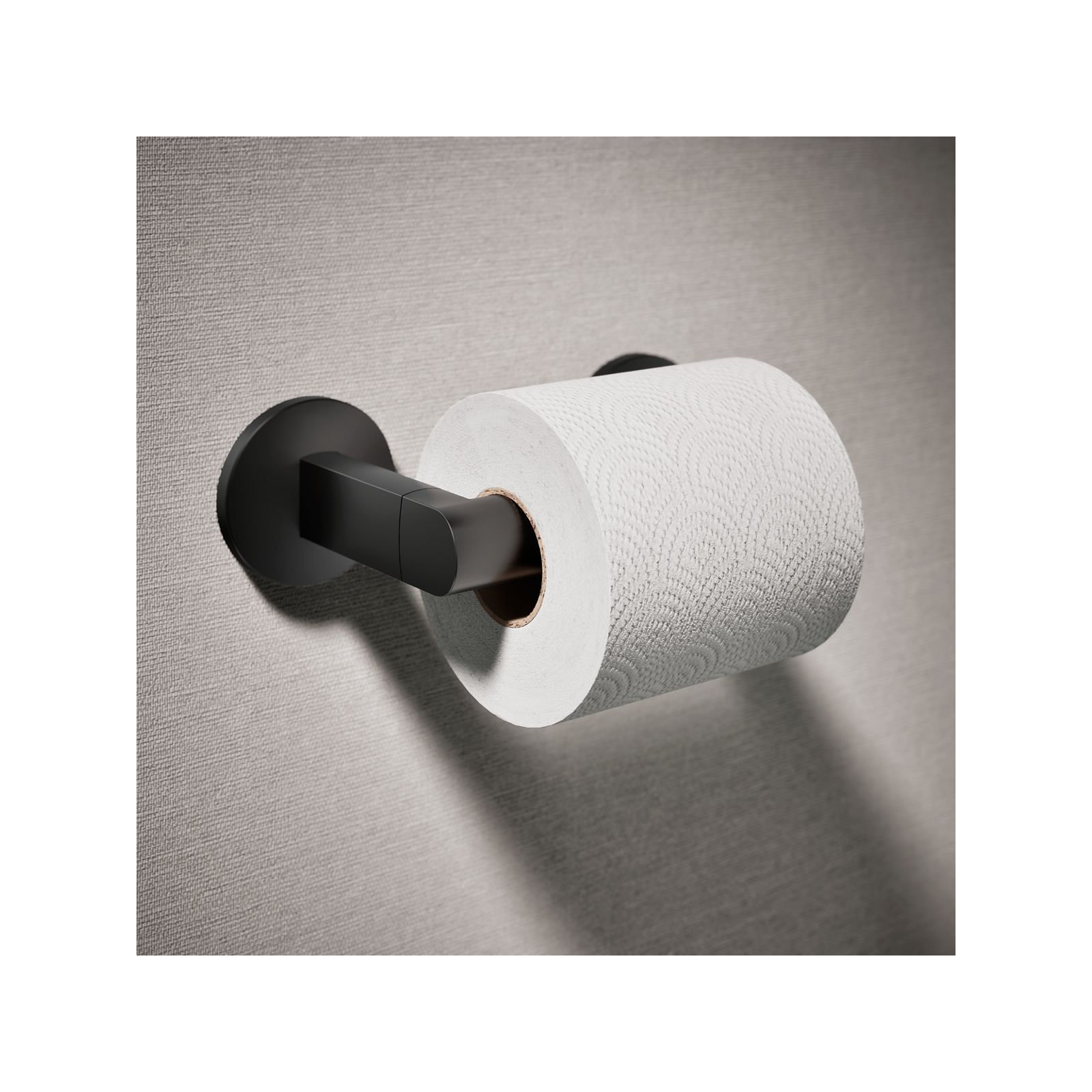 Components Pivoting Toilet Tissue Holder, Matte Black