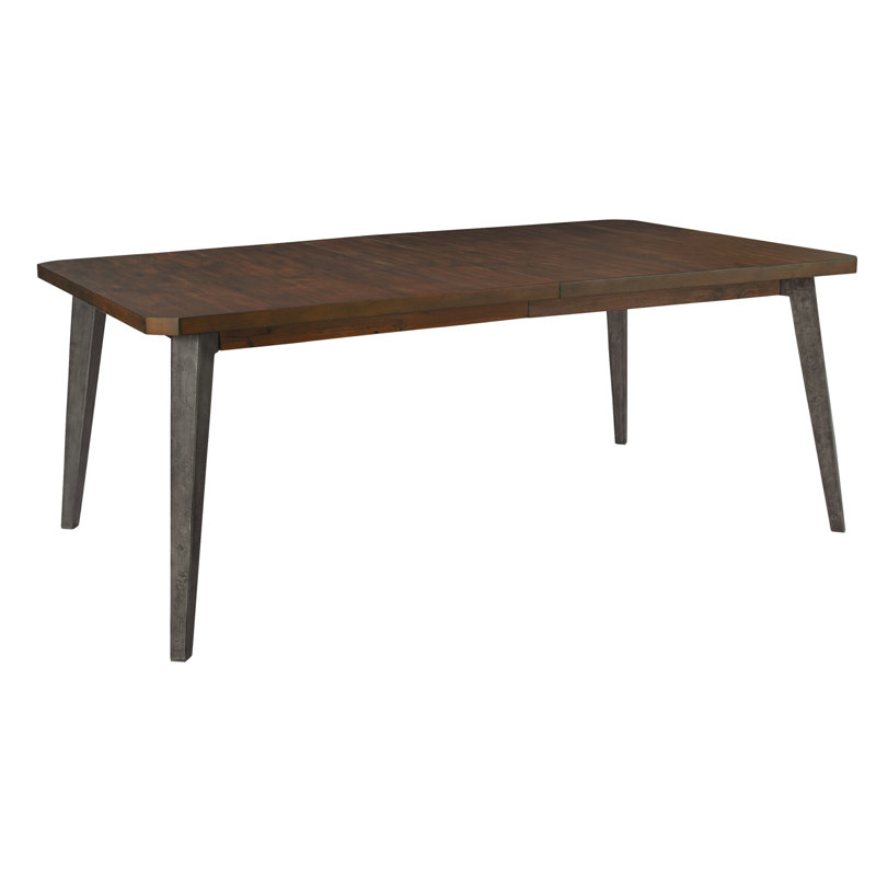 Hekman Furniture Monterey Point Extendable Acacia Wood Dining Table in Deep Brown