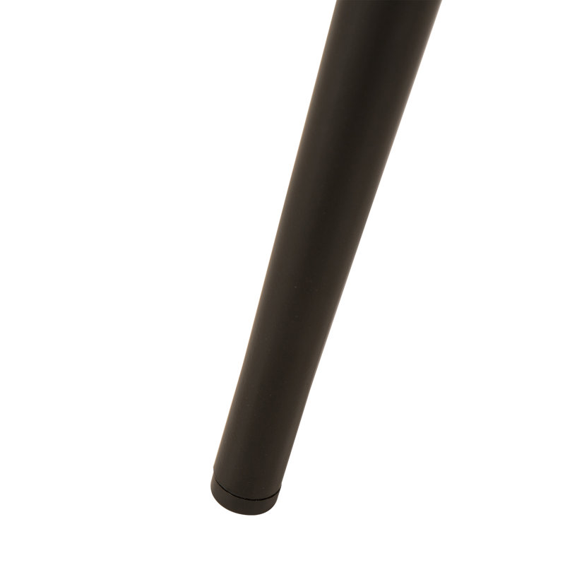 Zosia 18.5'' H Faux Leather Upholstered Metal Armchair, Deep Indigo