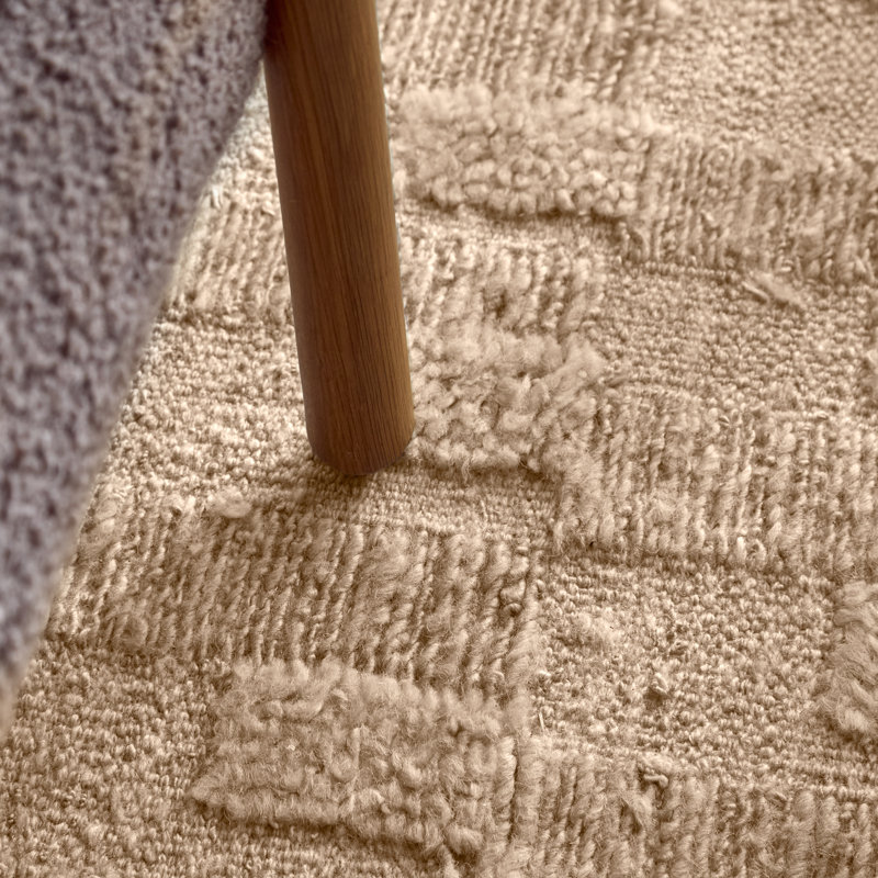 Hand Woven Wool Area Rug, Rectangle 144 " x 180 "